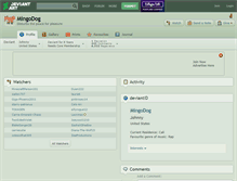 Tablet Screenshot of mingodog.deviantart.com