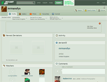 Tablet Screenshot of mrmanofyo.deviantart.com