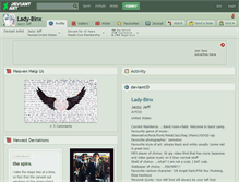 Tablet Screenshot of lady-binx.deviantart.com