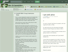 Tablet Screenshot of ben-10-canonicity.deviantart.com
