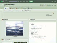 Tablet Screenshot of differing-opinions.deviantart.com