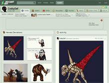 Tablet Screenshot of cosbydaf.deviantart.com