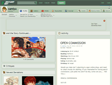 Tablet Screenshot of camiyu.deviantart.com
