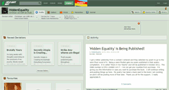 Desktop Screenshot of hiddenequality.deviantart.com