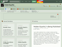 Tablet Screenshot of hiddenequality.deviantart.com