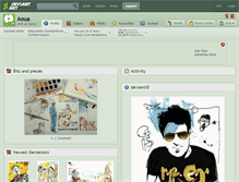 Tablet Screenshot of aoua.deviantart.com