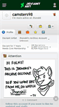 Mobile Screenshot of camsters98.deviantart.com