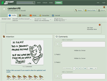 Tablet Screenshot of camsters98.deviantart.com