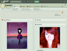 Tablet Screenshot of freeedom.deviantart.com