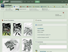 Tablet Screenshot of csmithart.deviantart.com