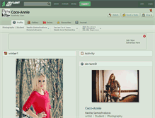 Tablet Screenshot of coco-annie.deviantart.com