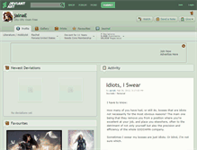 Tablet Screenshot of jainae.deviantart.com