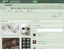 Tablet Screenshot of cookie8969.deviantart.com