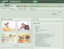 Tablet Screenshot of cherob.deviantart.com