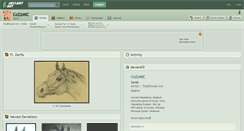 Desktop Screenshot of cozzmic.deviantart.com