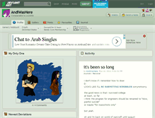 Tablet Screenshot of andiwashere.deviantart.com
