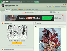 Tablet Screenshot of carlosgomezartist.deviantart.com