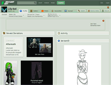 Tablet Screenshot of lily-koi.deviantart.com