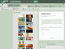 Tablet Screenshot of lesbian-lit-club.deviantart.com
