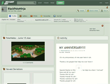 Tablet Screenshot of blackpokeninja.deviantart.com