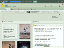 Tablet Screenshot of aash.deviantart.com