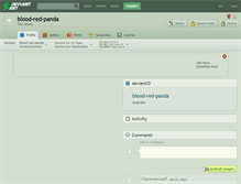 Tablet Screenshot of blood-red-panda.deviantart.com