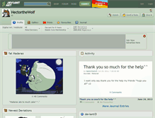 Tablet Screenshot of hectorthewolf.deviantart.com