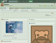 Tablet Screenshot of fabriano.deviantart.com