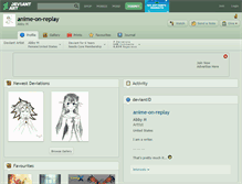 Tablet Screenshot of anime-on-replay.deviantart.com