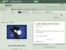 Tablet Screenshot of jonny07z.deviantart.com