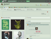 Tablet Screenshot of fauxonym7.deviantart.com