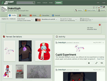 Tablet Screenshot of drakoglyph.deviantart.com