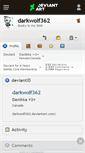 Mobile Screenshot of darkwolf362.deviantart.com