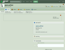 Tablet Screenshot of darkwolf362.deviantart.com