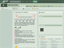 Tablet Screenshot of darksonicclub.deviantart.com