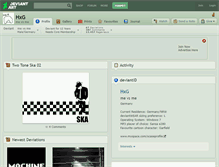 Tablet Screenshot of hxg.deviantart.com