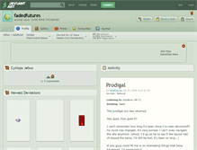 Tablet Screenshot of fadedfutures.deviantart.com