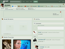 Tablet Screenshot of anusaya.deviantart.com