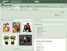 Tablet Screenshot of duck-chun.deviantart.com