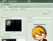 Tablet Screenshot of jinarosaru.deviantart.com