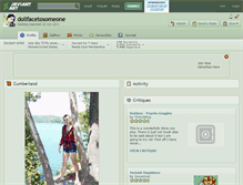 Tablet Screenshot of dollfacetosomeone.deviantart.com