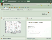 Tablet Screenshot of kitten-ears11.deviantart.com