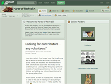 Tablet Screenshot of hares-of-redwall.deviantart.com