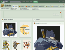 Tablet Screenshot of mellanius.deviantart.com