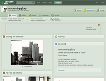 Tablet Screenshot of mmourning-glory.deviantart.com
