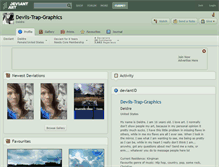 Tablet Screenshot of devils-trap-graphics.deviantart.com