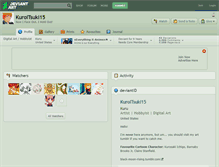 Tablet Screenshot of kuroitsuki15.deviantart.com