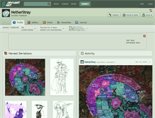 Tablet Screenshot of netherstray.deviantart.com