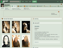 Tablet Screenshot of mackain.deviantart.com