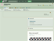 Tablet Screenshot of lalalaanime.deviantart.com